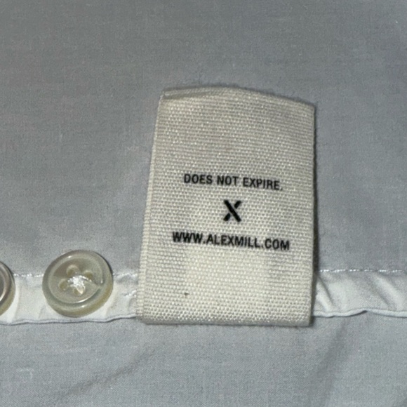 Alex Mill Jo White Button Down Shirt in Cotton Poplin,Size-XL - Picture 8 of 14